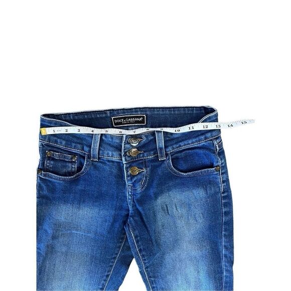 Vintage Dolce And Gabbana Slim Fit Ankle Skinny Button Fly Jeans Size 29 - Picture 7 of 13
